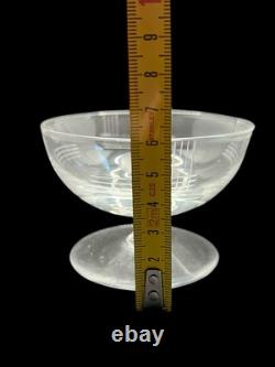 Lot 10 Coupes Champagne 2 Carafes Cristal Verre Art Déco Ancien Vintage France