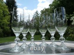 Lot 11 flutes à champagne, verres en cristal taillé ancien Art Déco