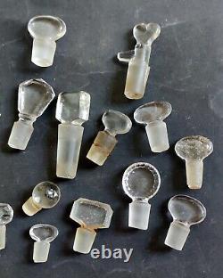 Lot 32 Bouchon De Flacon De Parfum Ancien Verre Et Cristal Coty Lalique