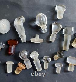 Lot 32 Bouchon De Flacon De Parfum Ancien Verre Et Cristal Coty Lalique