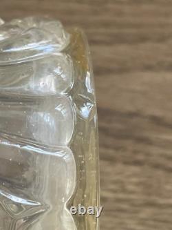 Lot 4 anciens flacons de toilette en cristal de Baccarat modèle rosaces