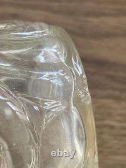 Lot 4 anciens flacons de toilette en cristal de Baccarat modèle rosaces