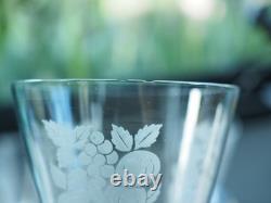 Lot 5 Verres Anciens Art Deco Cristal Baccarat Antique Glasses Fruits