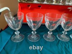 Lot 6 Anciens VERRES PIED CRYSTAL D'ARQUES RAMBOUILLET N° 4 15.5 CL en boite # 1