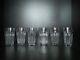 Lot 6 anciennes chopes gobelets à bière ou orange cristal Baccarat Harcourt 13cm