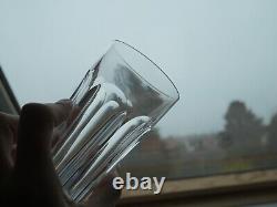 Lot 6 anciennes chopes gobelets à bière ou orange cristal Baccarat Harcourt 13cm