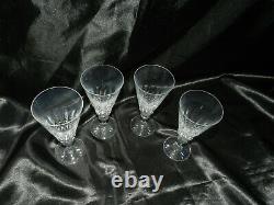 Lot ancien 4 x verre flûte à champagne en cristal de Baccarat modèle Piccadilly