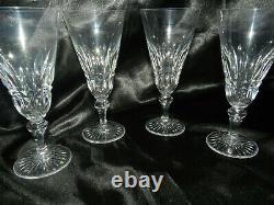Lot ancien 4 x verre flûte à champagne en cristal de Baccarat modèle Piccadilly