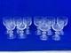 Lot de 10 ancien verre roemer cristal (5 a eau + 5 a vin) glasses
