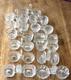 Lot de 13 salerons ancien en verre ou cristal dont un Portieux collection