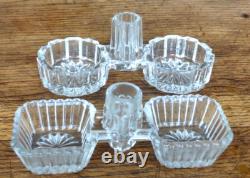 Lot de 13 salerons ancien en verre ou cristal dont un Portieux collection
