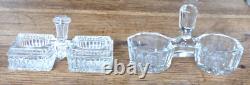 Lot de 13 salerons ancien en verre ou cristal dont un Portieux collection