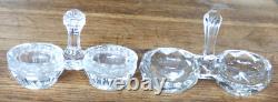 Lot de 13 salerons ancien en verre ou cristal dont un Portieux collection