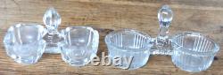Lot de 13 salerons ancien en verre ou cristal dont un Portieux collection