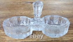 Lot de 13 salerons ancien en verre ou cristal dont un Portieux collection