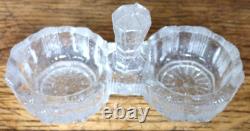 Lot de 13 salerons ancien en verre ou cristal dont un Portieux collection
