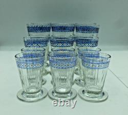 Lot de 18 verres anciens à décor émaillé
