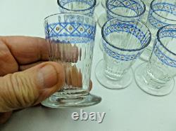 Lot de 18 verres anciens à décor émaillé
