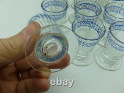 Lot de 18 verres anciens à décor émaillé