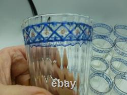 Lot de 18 verres anciens à décor émaillé