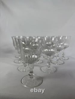 Lot de 24 Anciens Verres à pied En Cristal