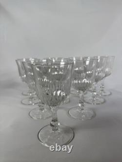 Lot de 24 Anciens Verres à pied En Cristal