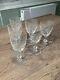 Lot de 6 anciens verres à eau en cristal de Baccarat taillé modèle Chauny