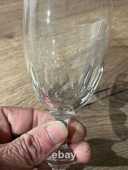 Lot de 6 anciens verres à eau en cristal de Baccarat taillé modèle Chauny
