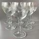 Lot de 6 verres &agrave; eau en cristal grav&eacute; anciens st louis ou baccarat