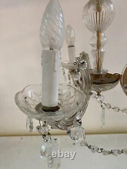 Lustre en Cristal Ancien Verre Lampe Décoration Napoléon III