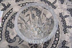 Magnifique Vase Ancien En Cristal Taille Signe St-louis