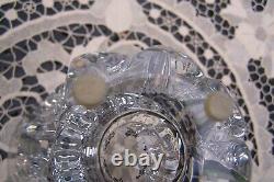 Magnifique Vase Ancien En Cristal Taille Signe St-louis