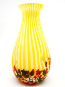 Magnifique Vase Ancien, Verre Souffle, Multicouches, Pantin, Clichy, Debut Xxeme