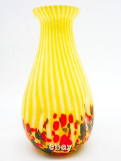 Magnifique Vase Ancien, Verre Souffle, Multicouches, Pantin, Clichy, Debut Xxeme