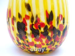 Magnifique Vase Ancien, Verre Souffle, Multicouches, Pantin, Clichy, Debut Xxeme