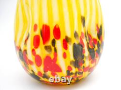 Magnifique Vase Ancien, Verre Souffle, Multicouches, Pantin, Clichy, Debut Xxeme