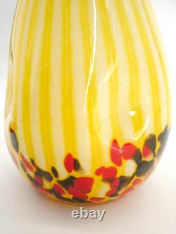 Magnifique Vase Ancien, Verre Souffle, Multicouches, Pantin, Clichy, Debut Xxeme