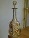 Moser Ancienne Carafe A Aperitif Cristal Gravure Florale Rehausse A L'or 1920