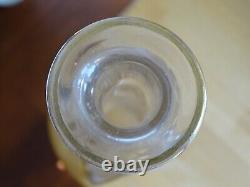 Moser Ancienne Carafe A Aperitif Cristal Gravure Florale Rehausse A L'or 1920