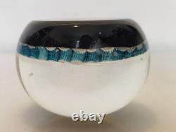 Murano Sulfure ancien décor lion et millefiori D. 8 cm ca 1950 Zodiaque