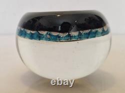 Murano Sulfure ancien décor lion et millefiori D. 8 cm ca 1950 Zodiaque