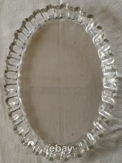 PLAT EN CRISTAL DE BACCARAT ANCIEN FIN 19e/1900 CRISTAL DE BACCARAT