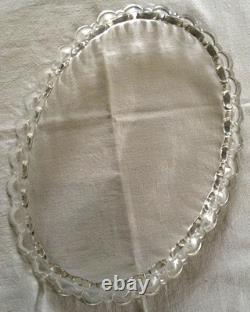 PLAT EN CRISTAL DE BACCARAT ANCIEN FIN 19e/1900 CRISTAL DE BACCARAT