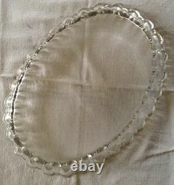 PLAT EN CRISTAL DE BACCARAT ANCIEN FIN 19e/1900 CRISTAL DE BACCARAT