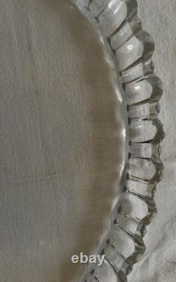 PLAT EN CRISTAL DE BACCARAT ANCIEN FIN 19e/1900 CRISTAL DE BACCARAT