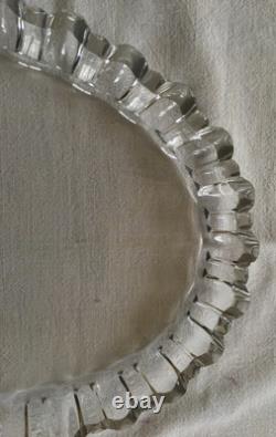 PLAT EN CRISTAL DE BACCARAT ANCIEN FIN 19e/1900 CRISTAL DE BACCARAT