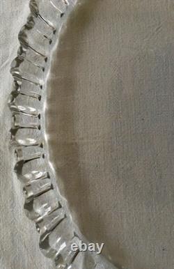 PLAT EN CRISTAL DE BACCARAT ANCIEN FIN 19e/1900 CRISTAL DE BACCARAT