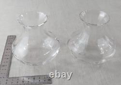 Paire d'anciens petits vases, modèle Touraine, en cristal de Saint Louis