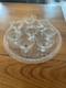 Plateau de service avec 8 verres &agrave; cerises anciens