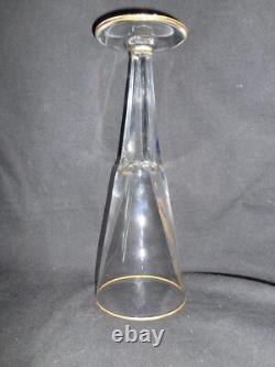 RARE ANCIEN VERRE à PIED CRISTAL SAINT LOUIS OIE PENDUE LARMES ART POPULAIRE